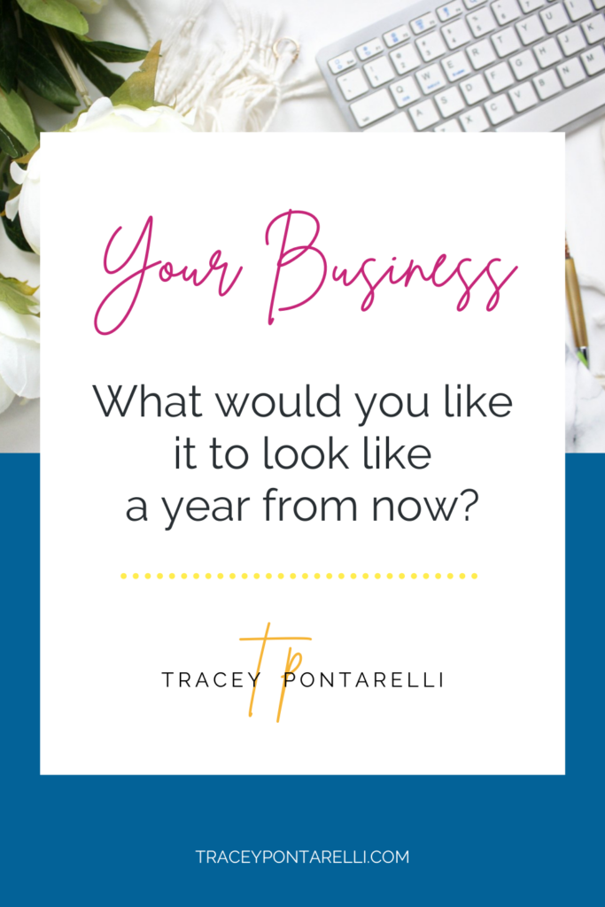 #1 What would you like your business to look like a year from now_